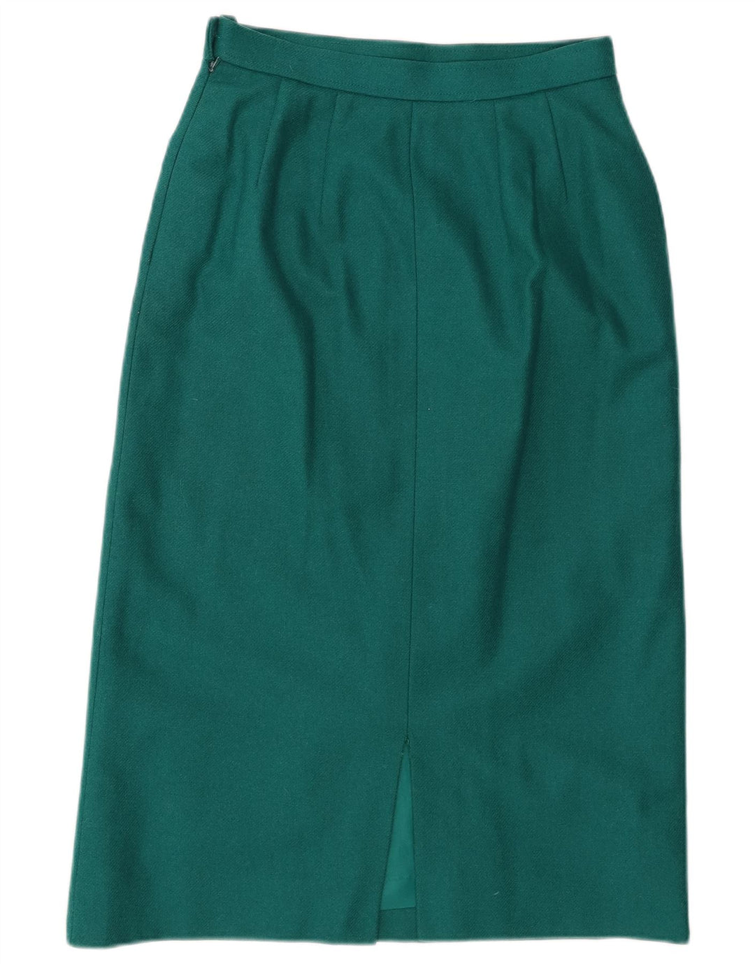 Gonna longuette da donna Windsmoor UK 12 media W27 lana verde