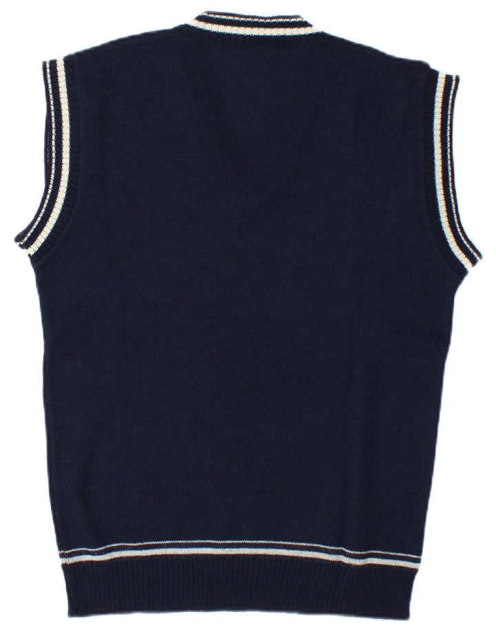 Canotta vintage da uomo, canotta media blu navy
