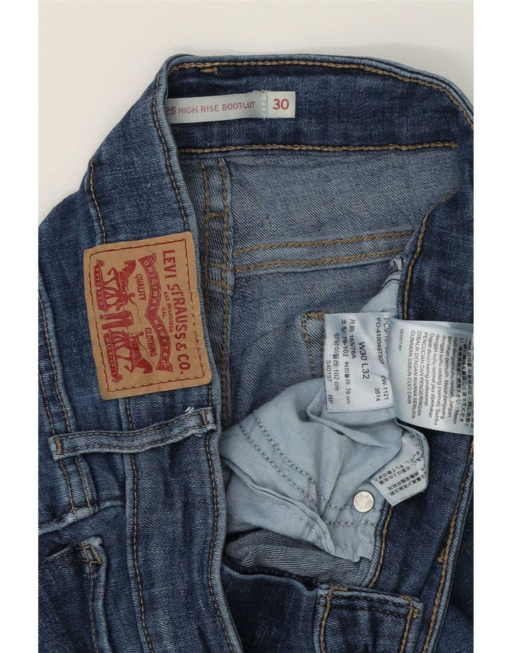 Jeans Levi's da donna 725 bootcut a vita alta W30 L32 cotone blu