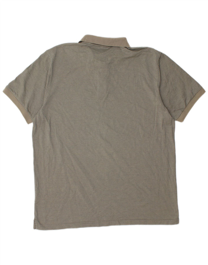 Polo da uomo HUGO BOSS 2XL in cotone geometrico beige