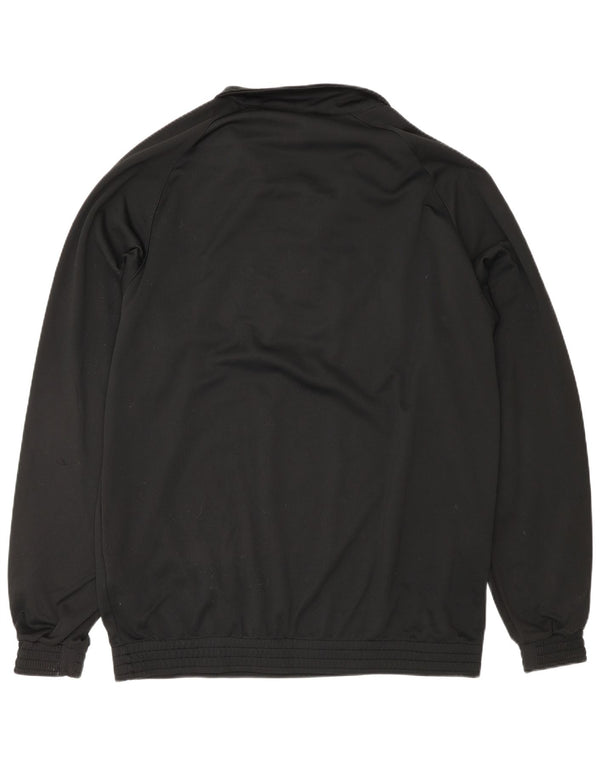 Umbro Tuta da uomo pullover con zip e collo, grande, in poliestere nero