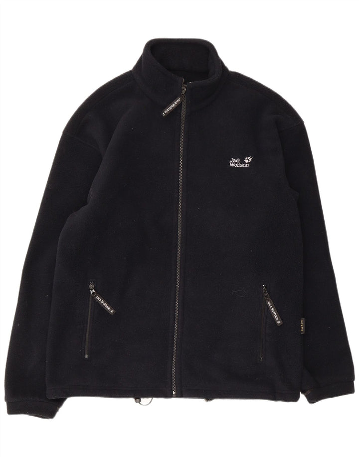 Giacca in pile da uomo Jack Wolfskin UK 38 media nera