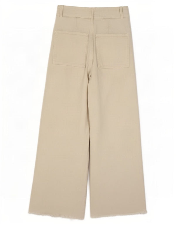 Jeans dritti a gamba larga The Marine da donna Zara EU 32 2XS W22 L26 Bianco sporco
