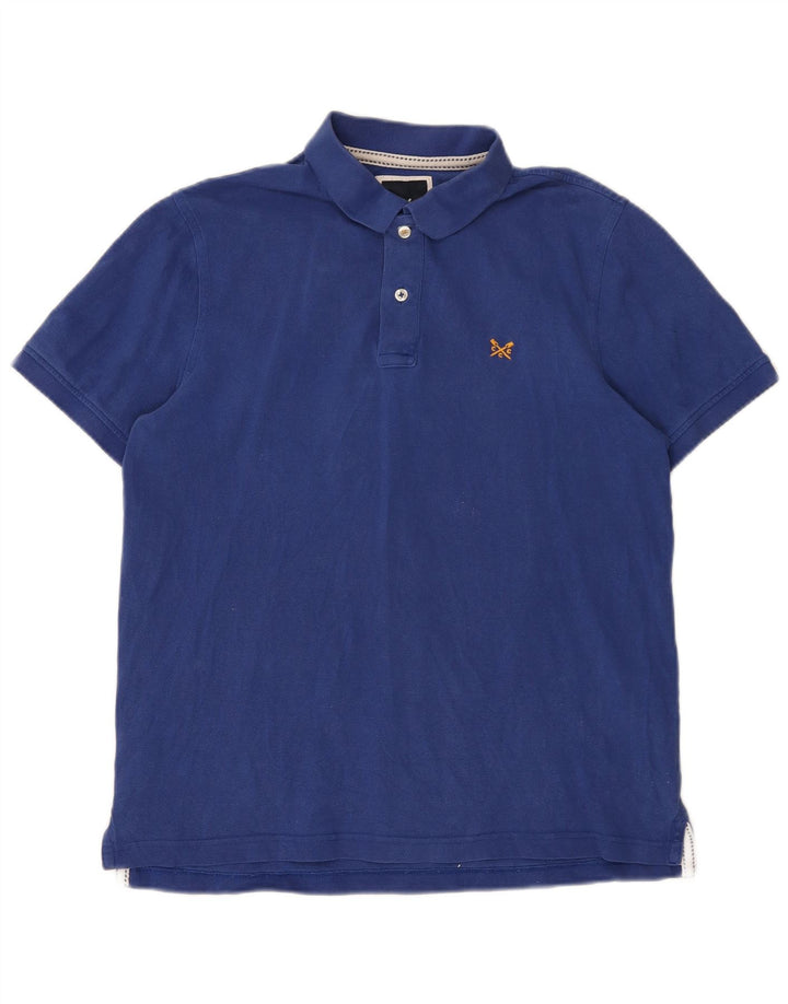 Crew Clothing Polo da uomo grande in cotone blu