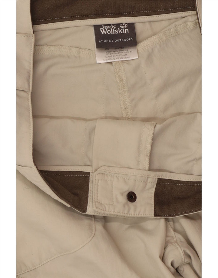 Pantaloni cargo da donna Jack Wolfskin UK 8 Small W30 L31 Beige Poliammide
