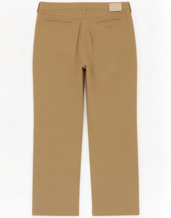 Armani Pantaloni casual larghi da donna W30 L29 Lino beige