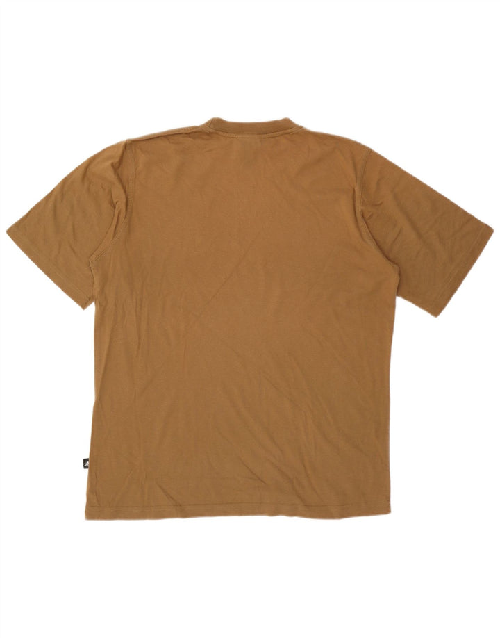 T-shirt da uomo Adidas Top UK 38/40 cotone marrone medio