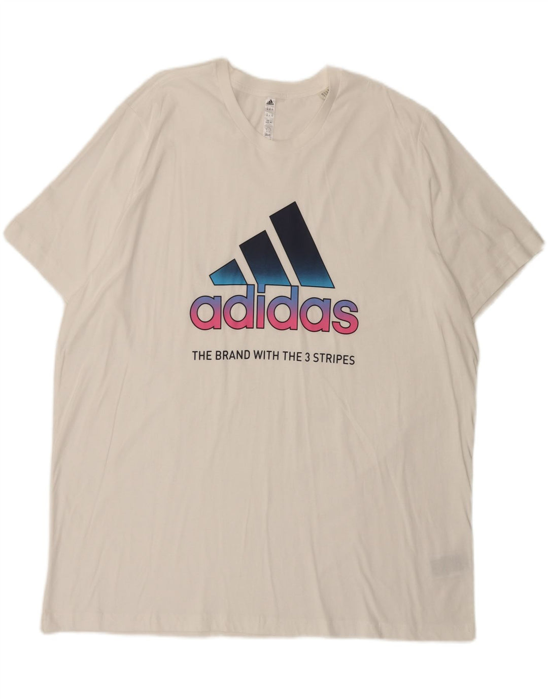 T-shirt grafica da uomo Adidas Top 2XL cotone bianco