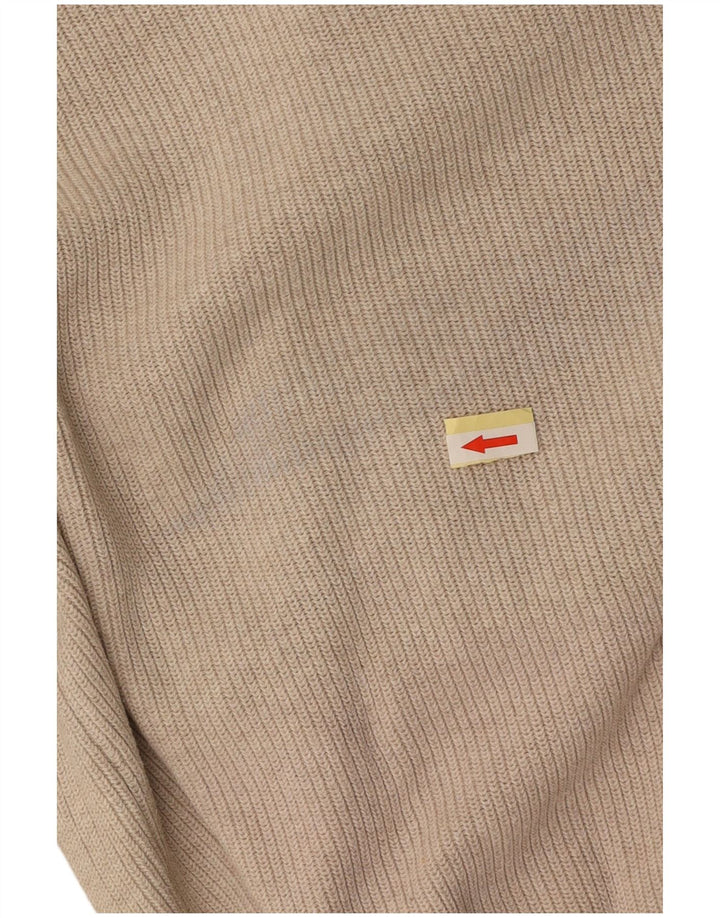 EDDIE BAUER Maglione da uomo girocollo grande cotone beige