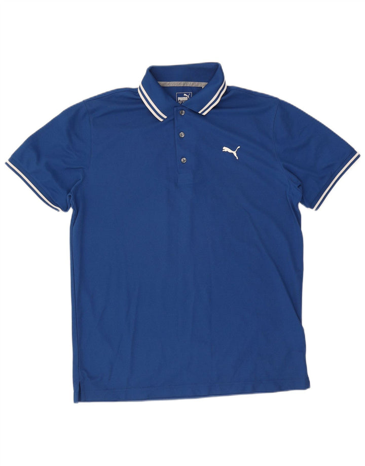 Polo da uomo Puma Large blu in poliestere