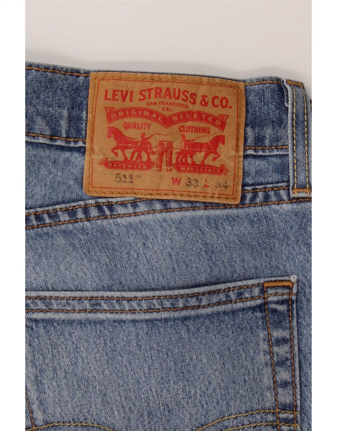 Jeans Levi's Uomo 511 Slim W33 L34 Cotone Blu