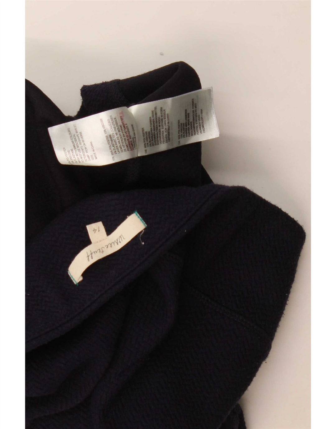 Gonna dritta da donna White Stuff UK 14 Large W36 poliestere blu navy