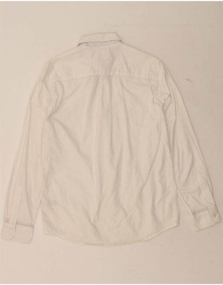 CHAPS Mens Oxford Shirt Small White Cotton Vintage Chaps and Second-Hand Chaps from Messina Hembry 