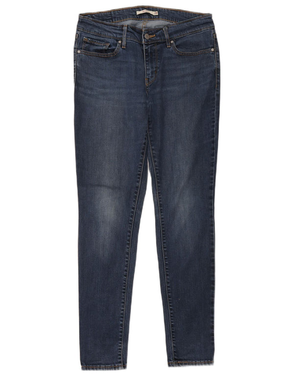 Levi's Jeans skinny 711 da donna W28 L30 Lyocell blu navy