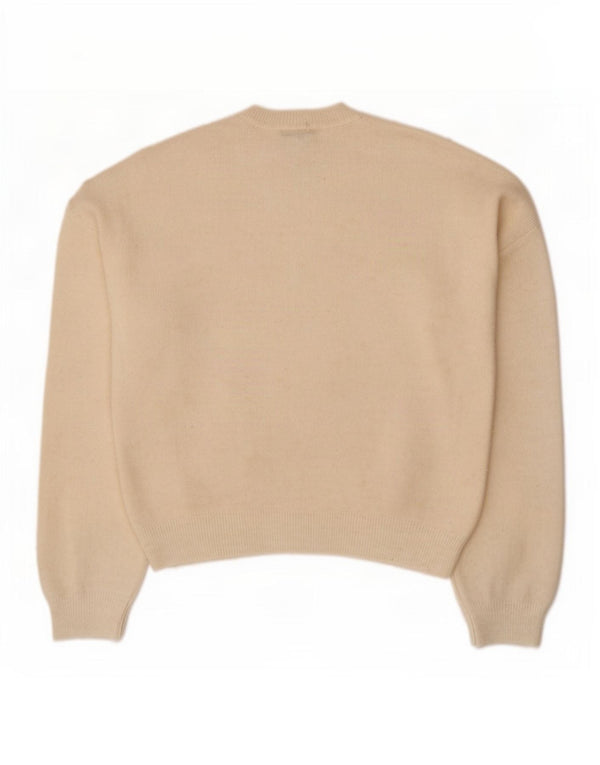 Marks & Spencer Maglione girocollo con grafica da donna UK 14 Medio Off Wh