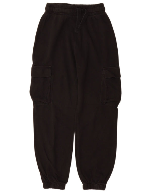 Pantaloni cargo da jogging larghi da donna Zara piccoli W26 L28 cotone nero