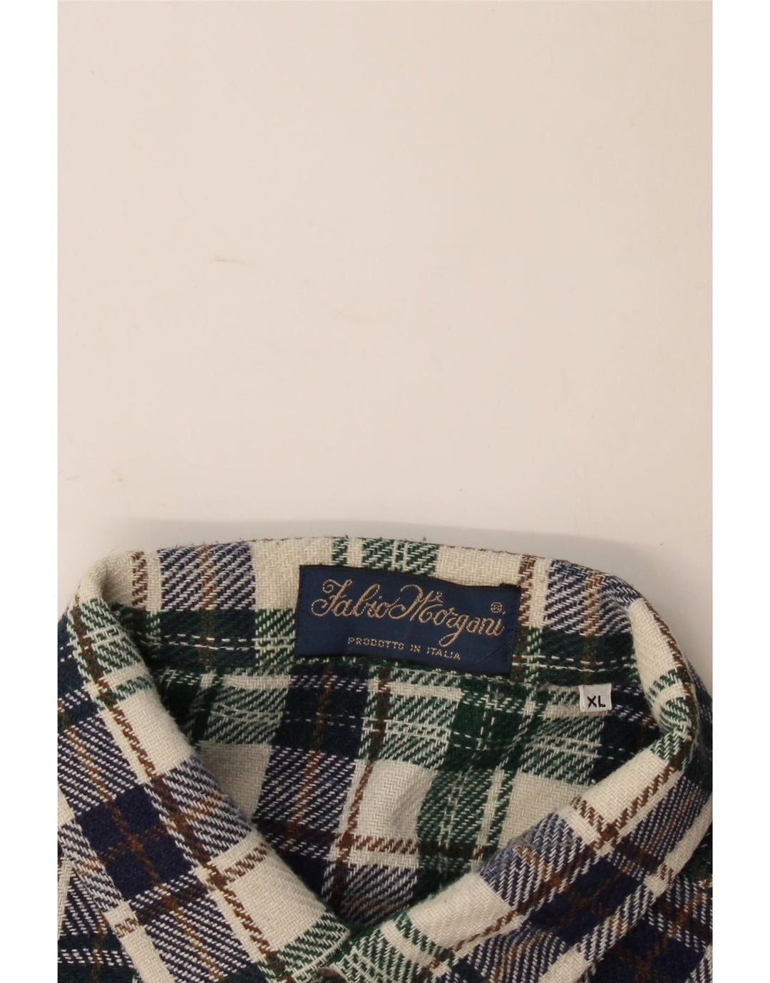 Camicia vintage da uomo in flanella XL a quadri multicolore