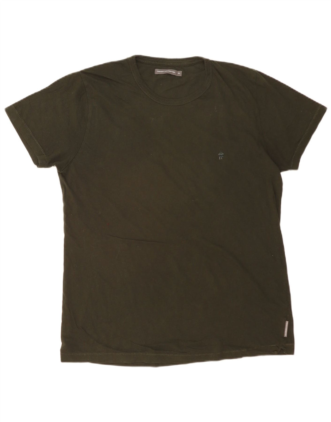 T-shirt da uomo FRENCH CONNECTION Top XL cotone kaki