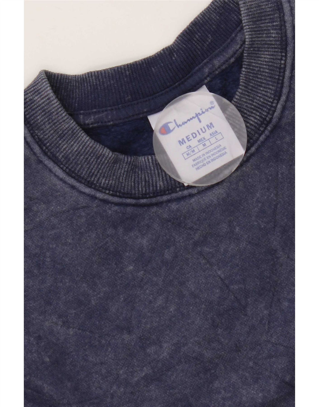 Felpa da uomo Champion Felpa media in cotone blu navy