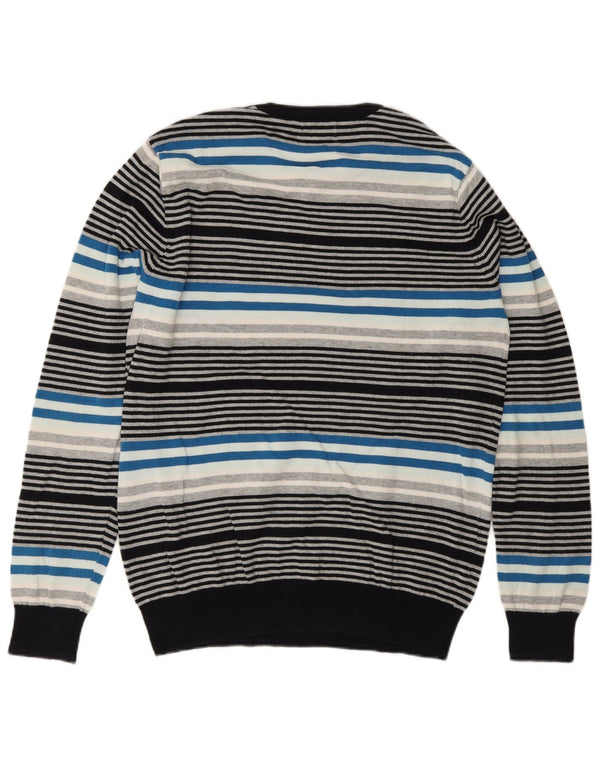 Jack & Jones Maglione girocollo da uomo a righe medie multicolore