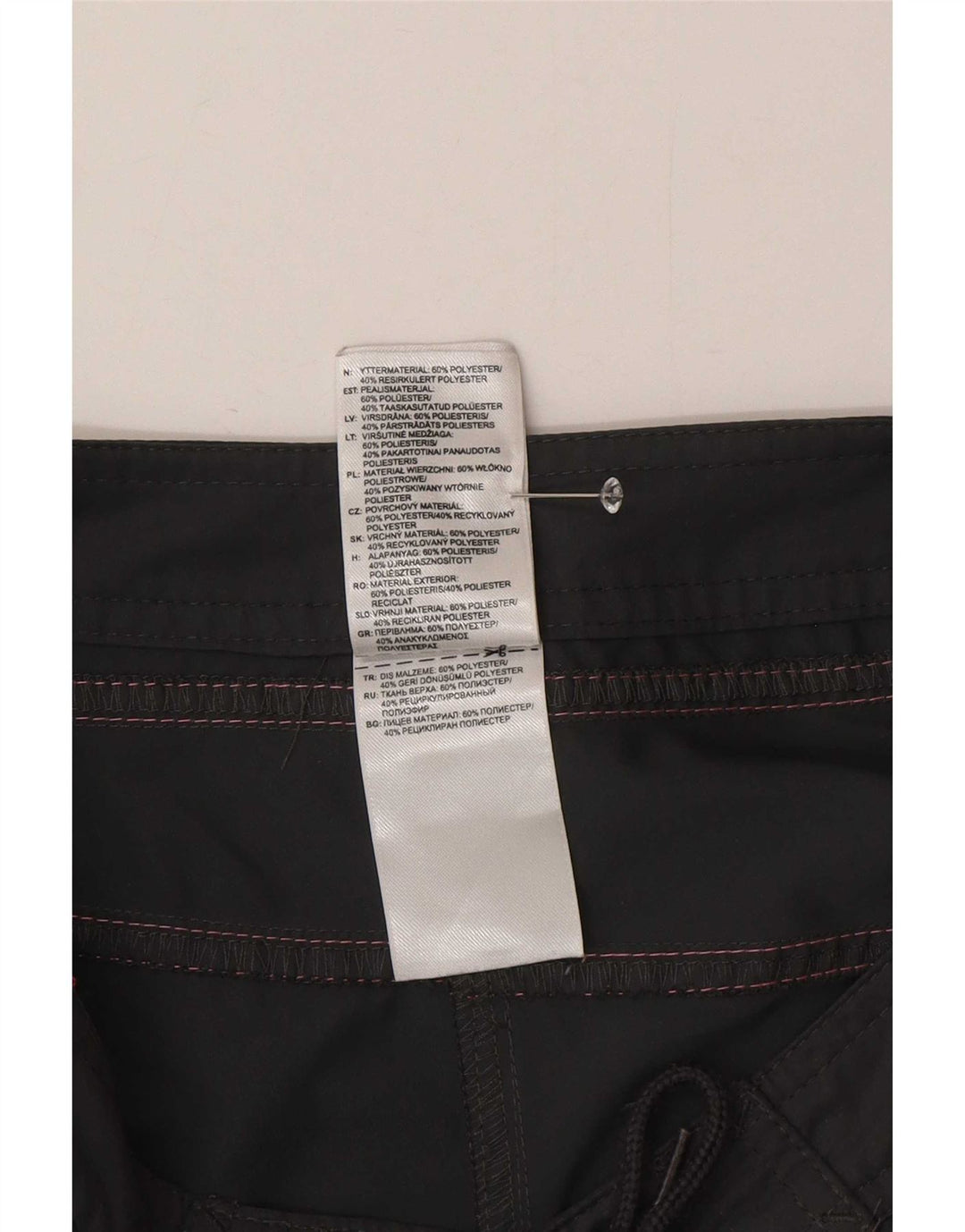 Pantaloncini da bagno da donna Adidas UK 8 Small poliestere nero