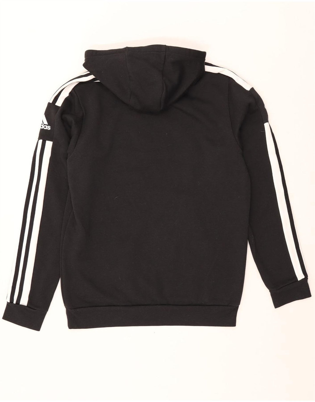 Felpa con cappuccio da uomo Adidas media in cotone nero