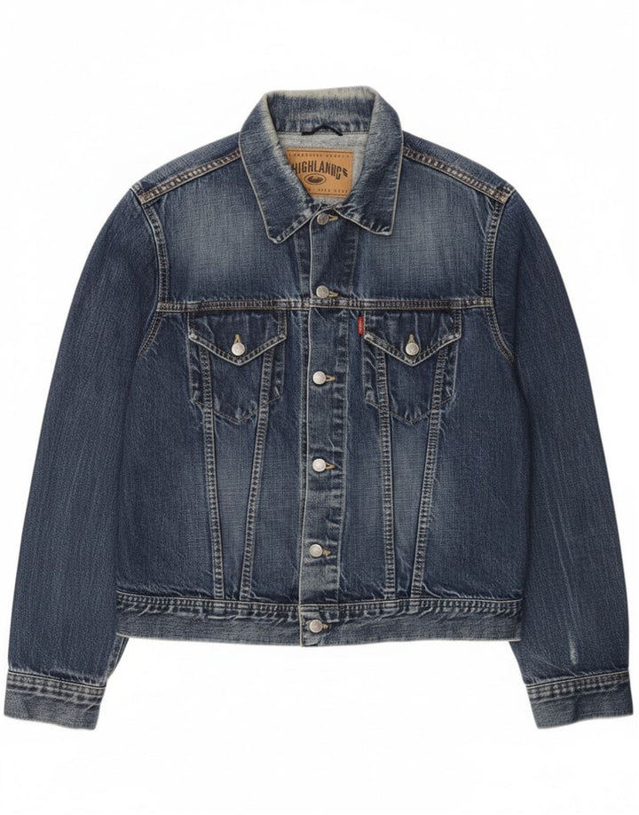 Giacca di jeans da uomo Highland UK 40 grande blu