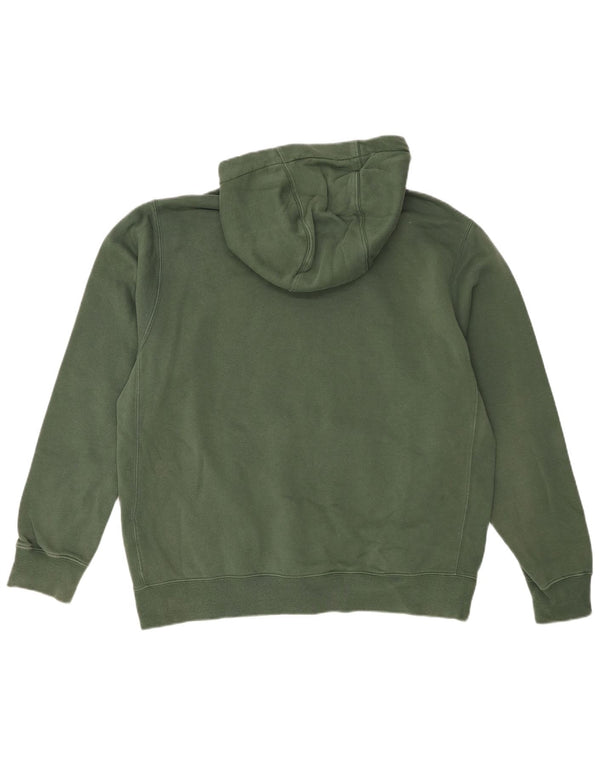 Felpa con cappuccio da uomo Nike Large in cotone verde
