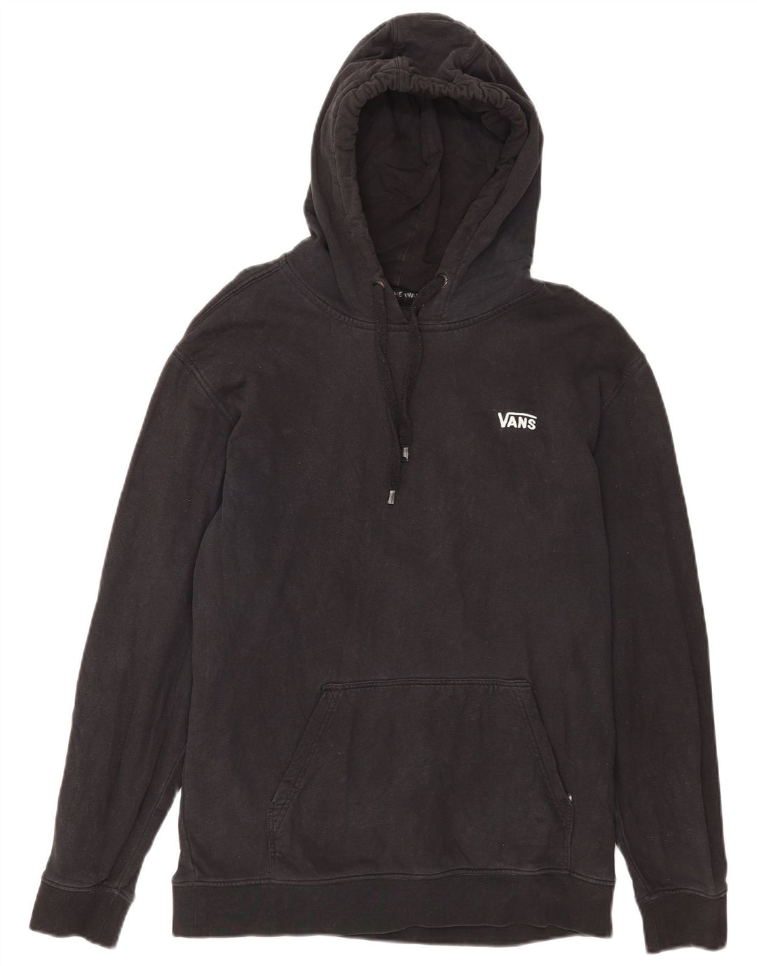 Felpa con cappuccio da uomo Vans, cotone medio nero