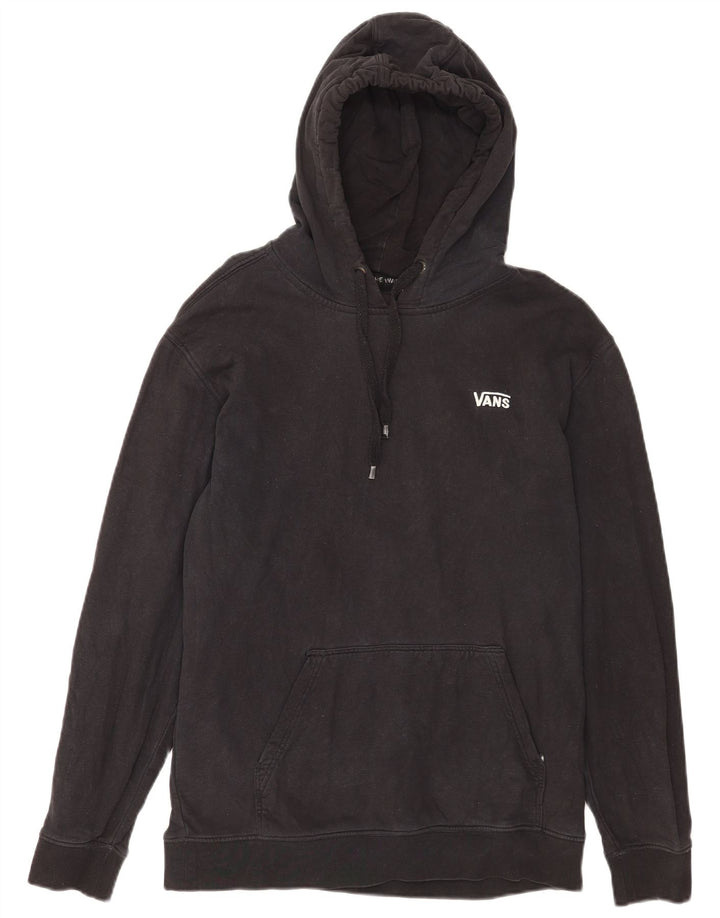 Felpa con cappuccio da uomo Vans, cotone medio nero