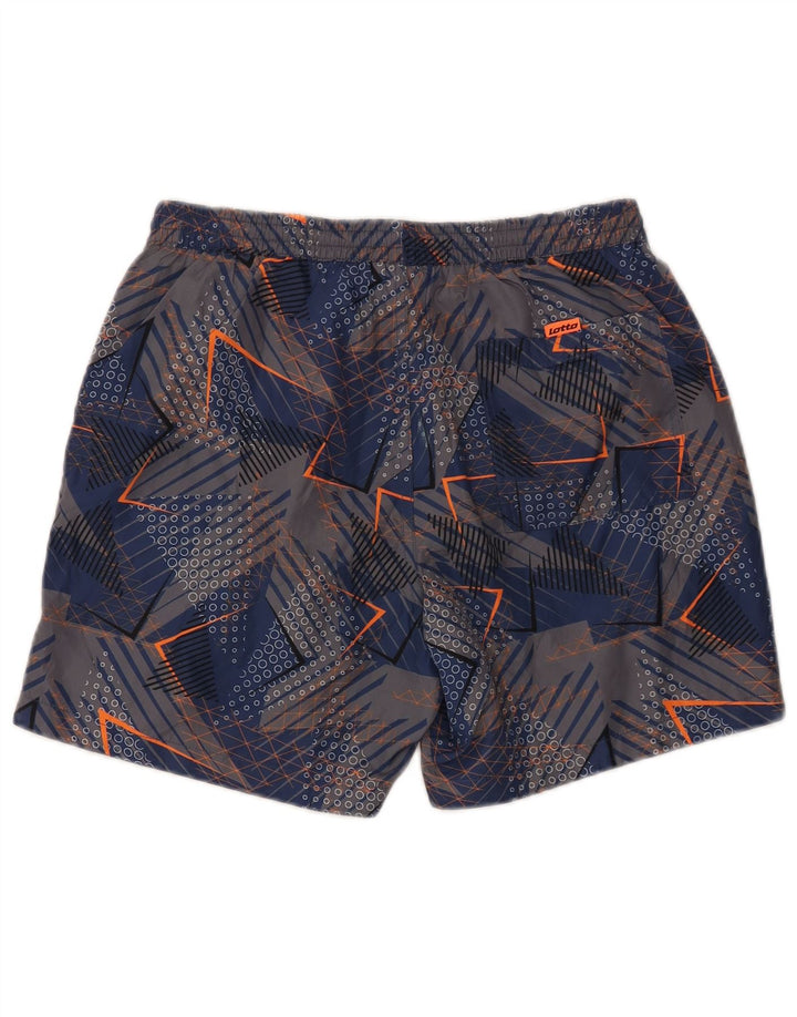 LOTTO Mens Graphic Swimming Shorts Small  Multicoloured Geometric