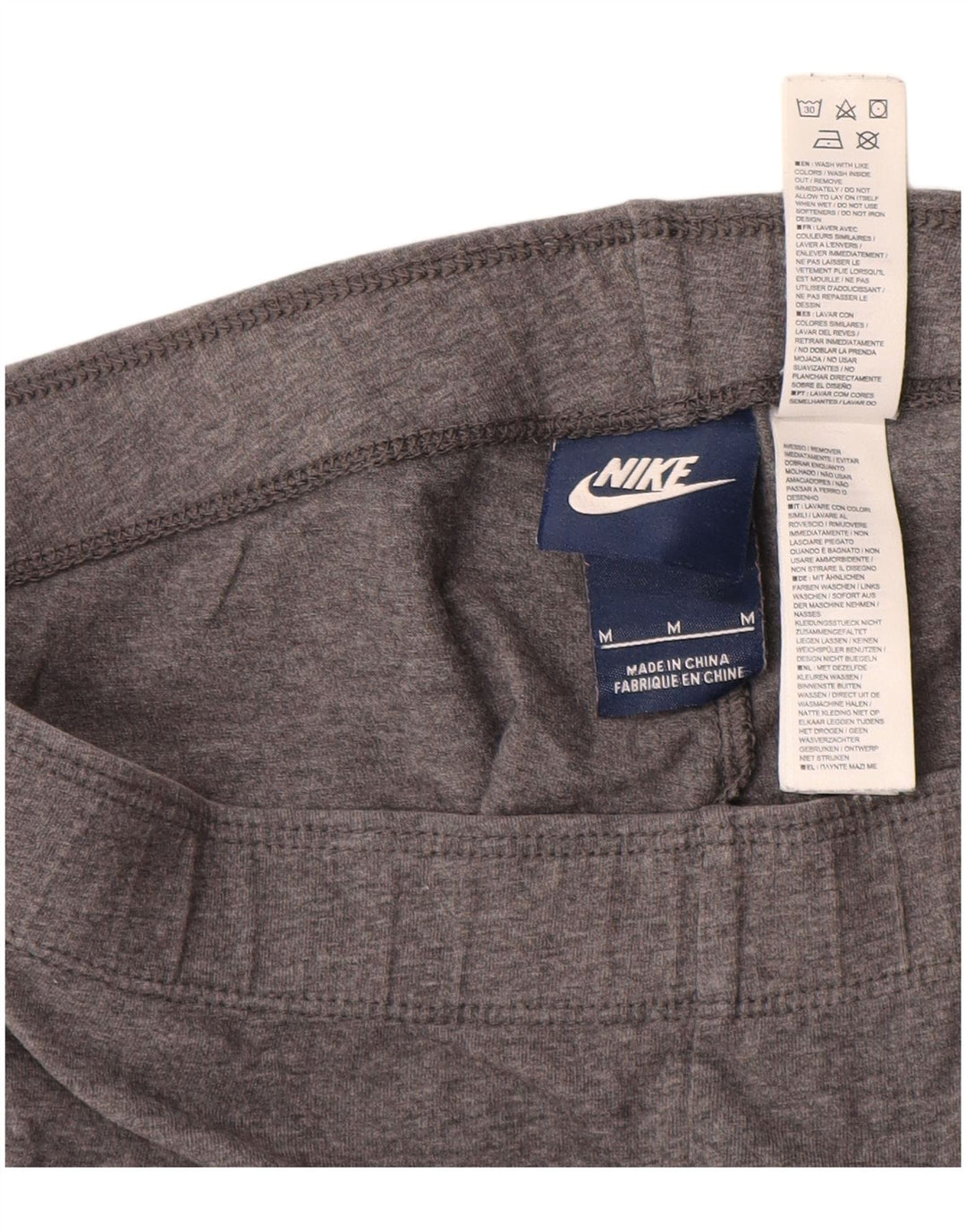 Leggings grafici da donna Nike UK 12 cotone grigio medio