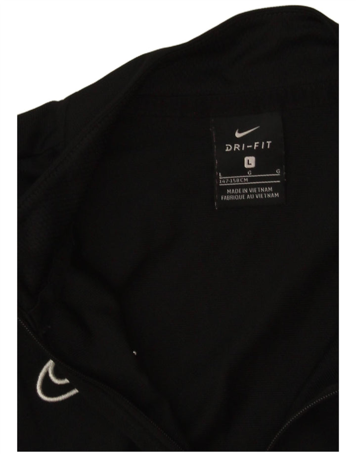 Giacca da tuta Nike da ragazzo, 12-13 anni, grande, nera, in poliestere