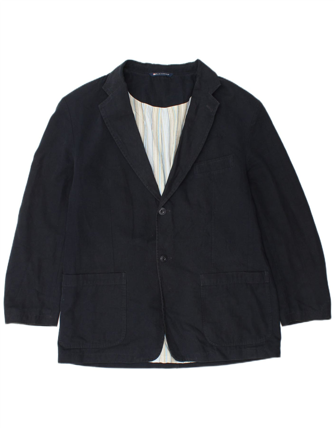 Giacca blazer a 2 bottoni Marks & Spencer da uomo UK 40 grande in viscosa blu navy