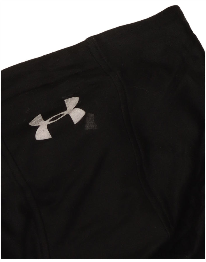 Felpa con cappuccio e zip da uomo Under Armour XL poliestere nero