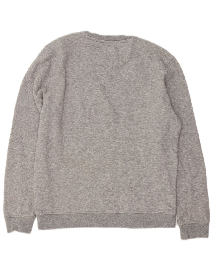 CREW CLOTHING Felpa da uomo in cotone grigio medio
