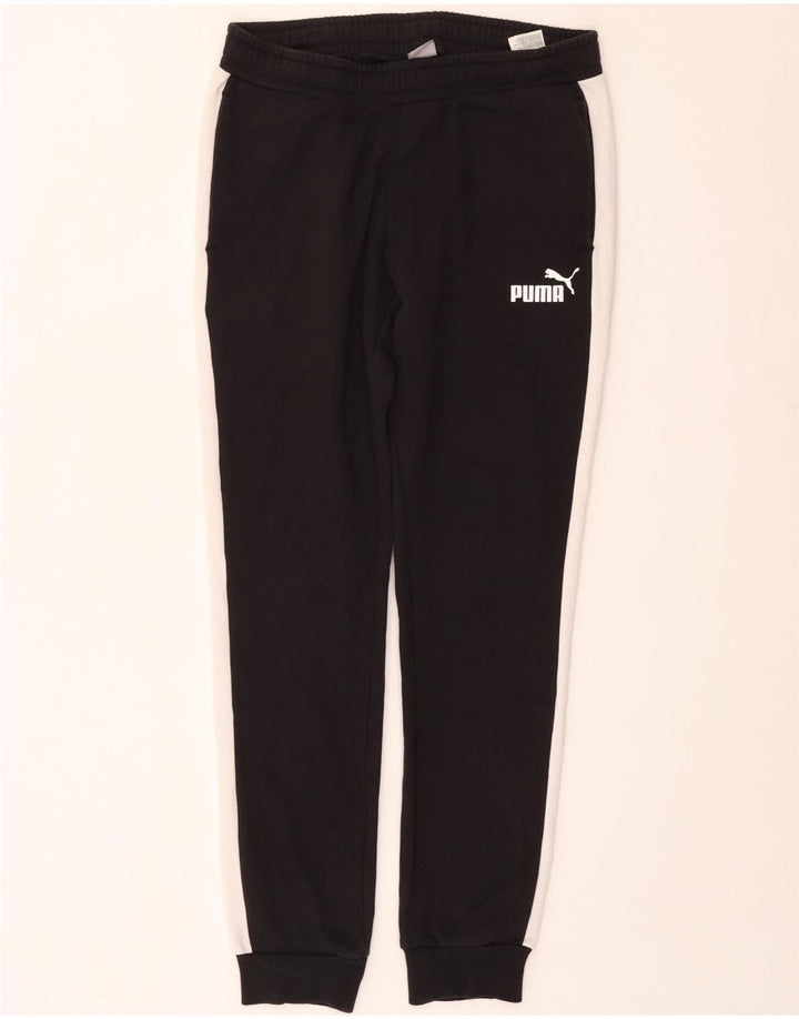 Pantaloni da tuta da uomo Puma Joggers Medium Black Colourblock Cotton