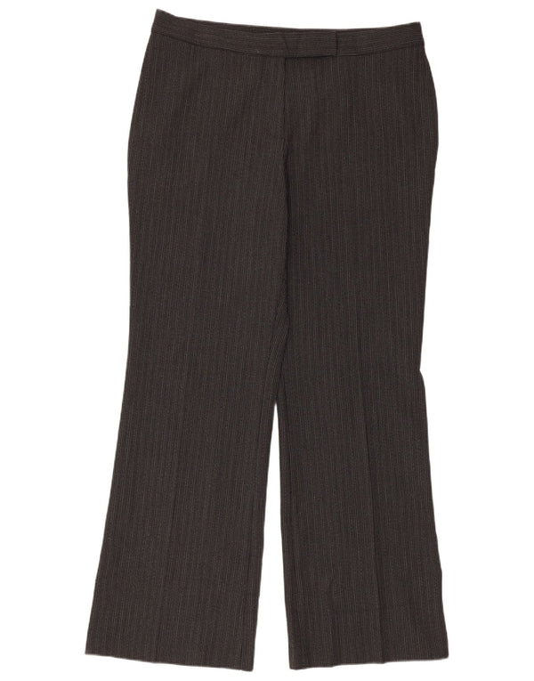 Pantaloni da abito da donna Marks & Spencer UK 16 Large W34 L30 a righe grigie