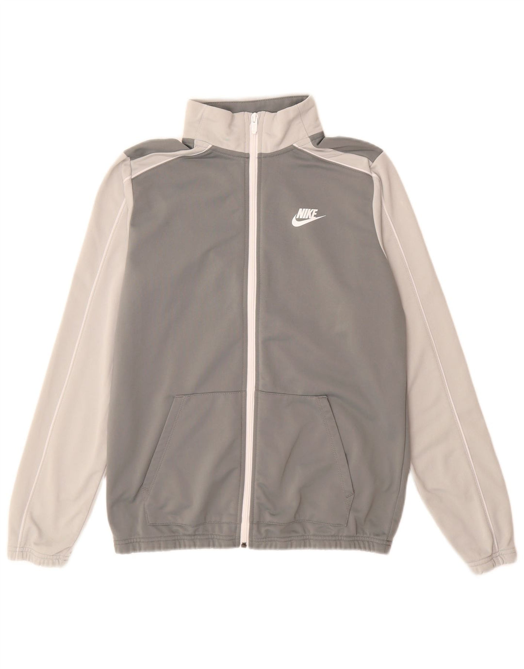 Giacca superiore della tuta da ragazzo Nike 13-14 anni XL Poliestere grigio