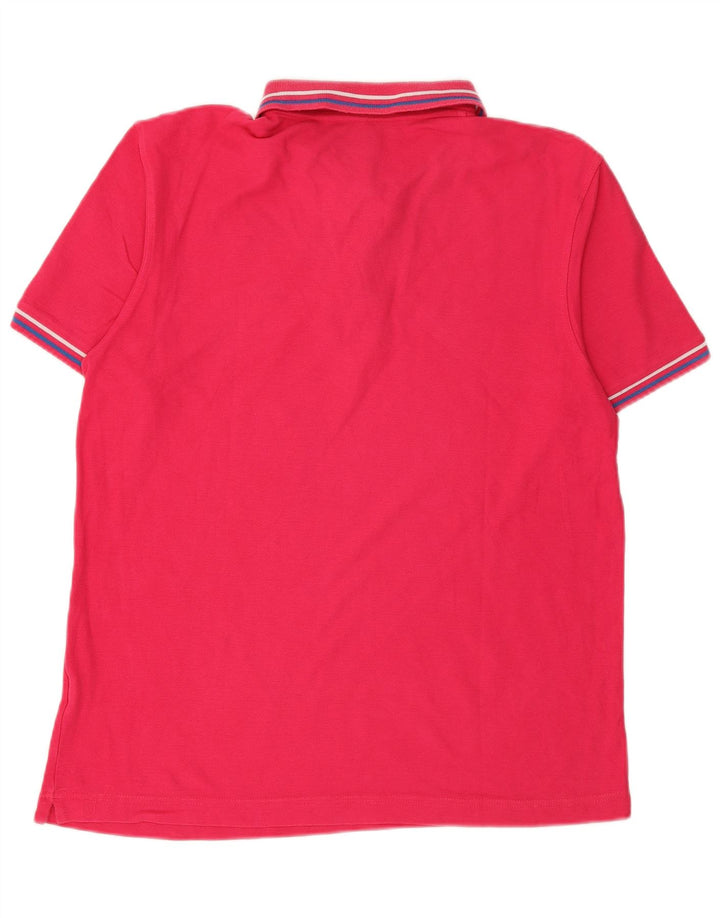 Polo da uomo LOTTO grande in cotone rosa