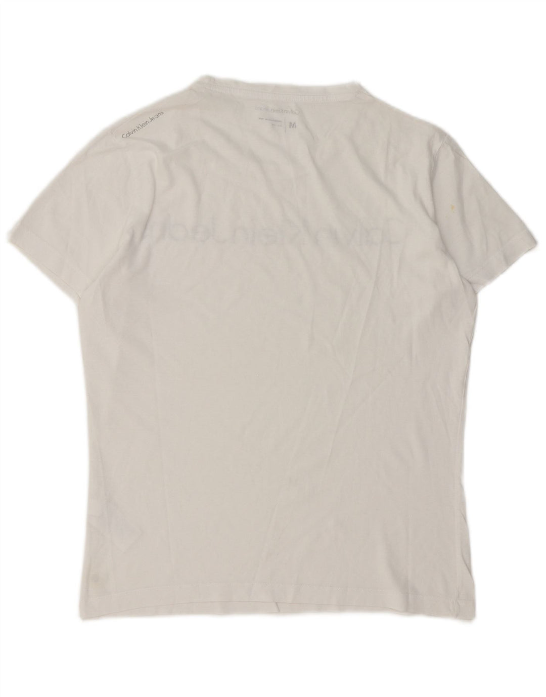 Maglietta grafica da uomo Calvin Klein Jeans Top in cotone bianco medio