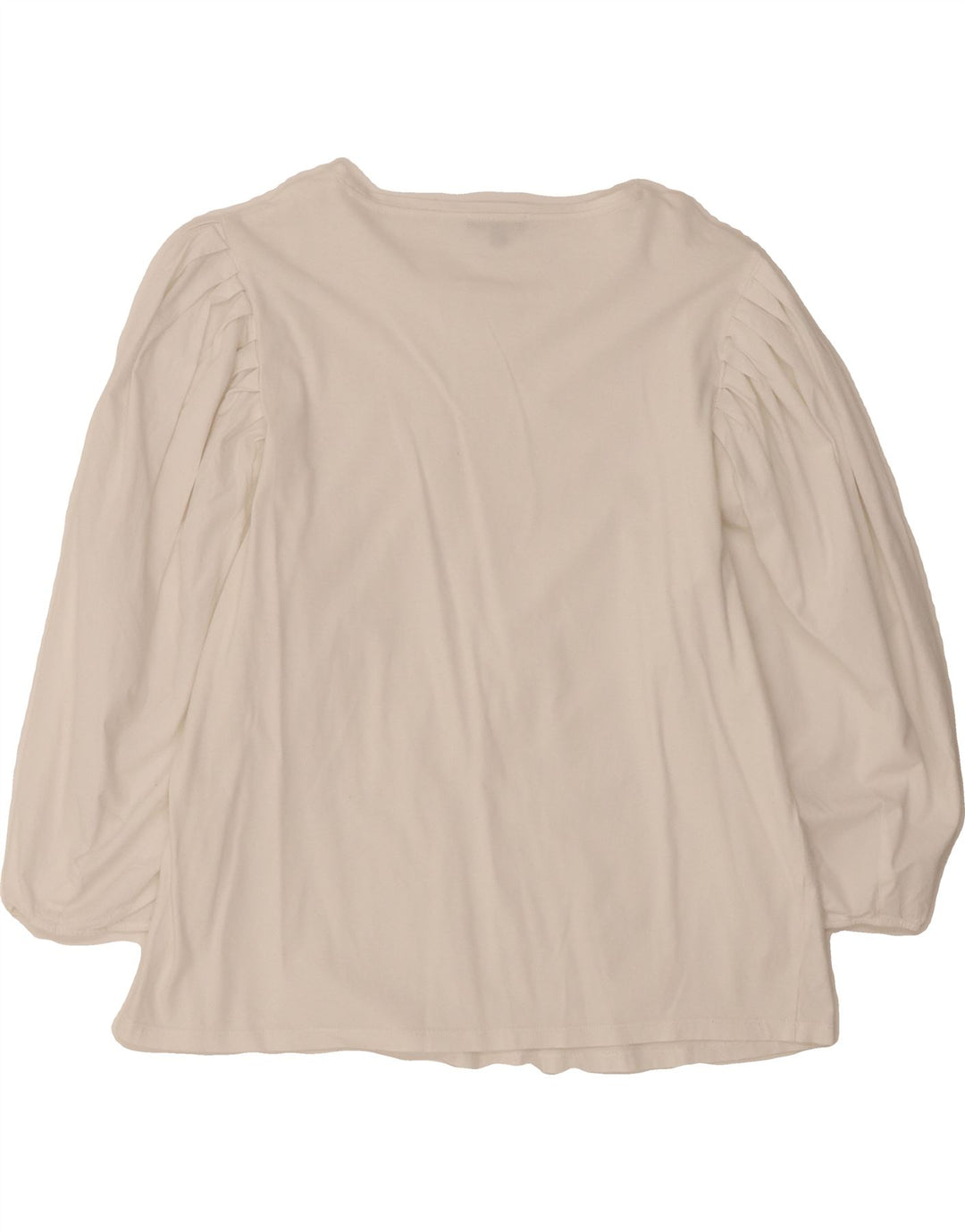 MASSIMO DUTTI Womens Top 3/4 Sleeve UK 14 Medium White Vintage Massimo Dutti and Second-Hand Massimo Dutti from Messina Hembry 