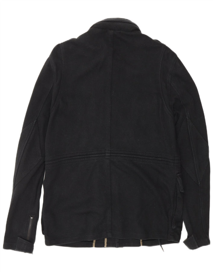 Giacca militare da uomo DKNY UK 38 cotone nero medio