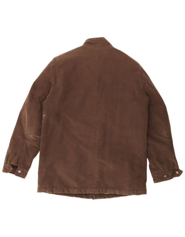 Giacca a vento da uomo Cerruti 1881 UK 40 grande cotone marrone