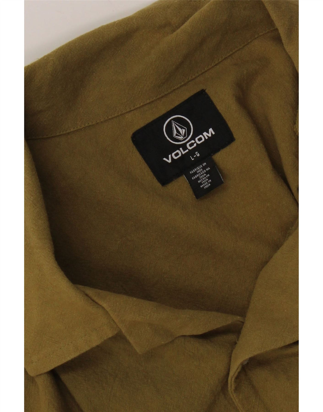 Camicia a maniche corte da uomo Volcom grande color kaki