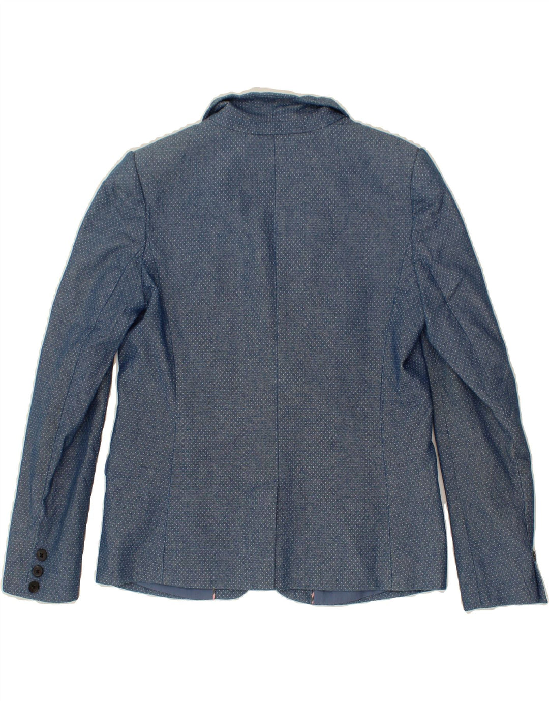 JACK WILLS Womens 1 Button Blazer Jacket UK 10 Small Navy Blue Spotted Vintage Jack Wills and Second-Hand Jack Wills from Messina Hembry 