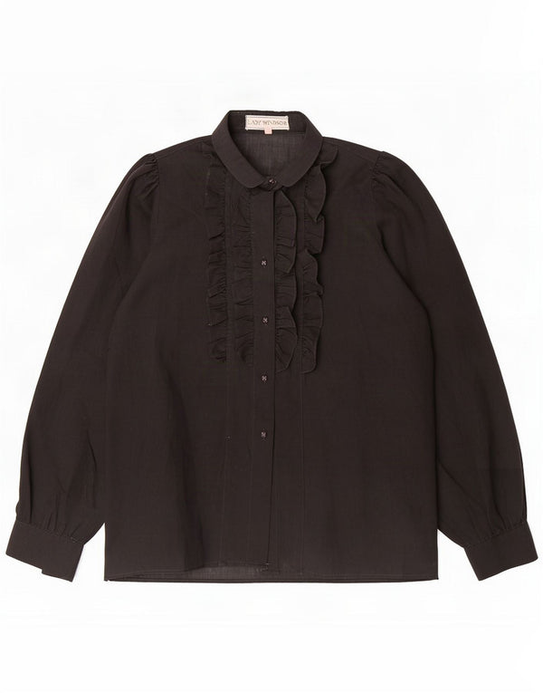 Camicia camicia da donna Lady Windsor IT 42 Medium Black Poliestere