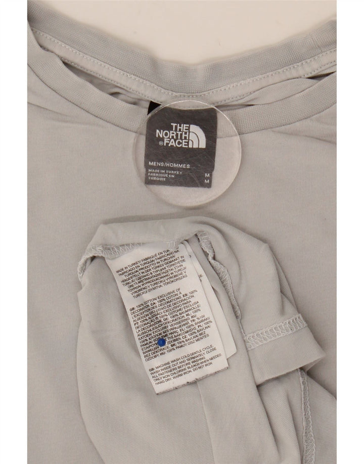 T-shirt grafica da uomo The North Face Top in cotone grigio medio