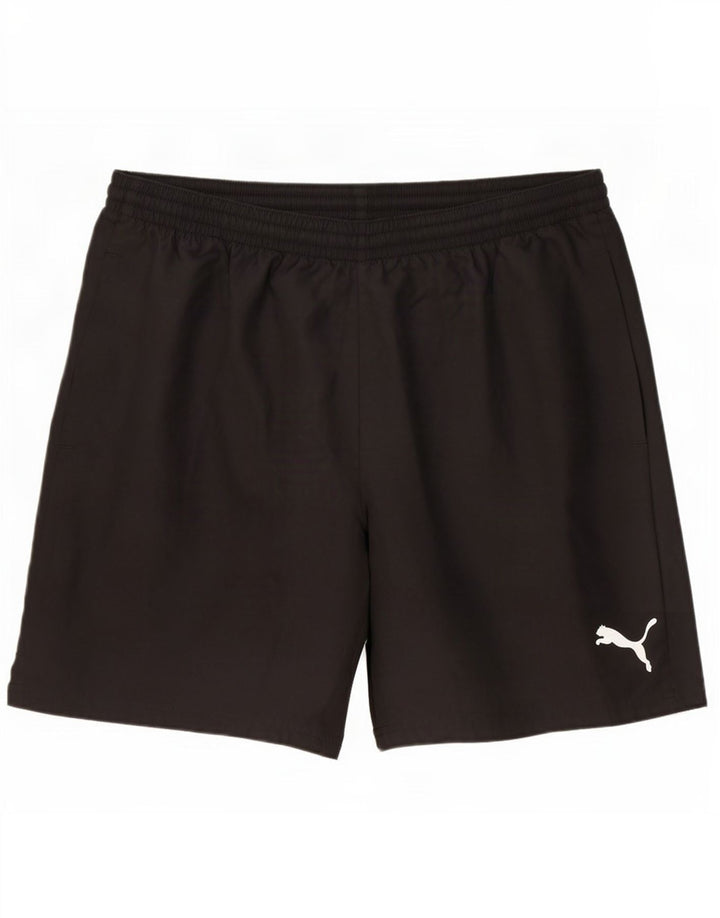 Pantaloncini sportivi da uomo Puma Large neri in poliestere