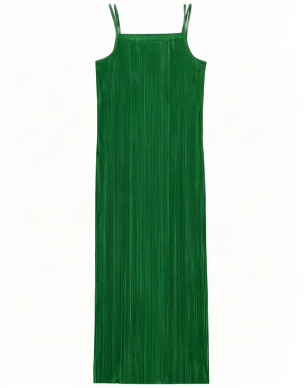 Urban Outfitters Abito lungo senza maniche da donna UK 4 XS Verde Poliestere